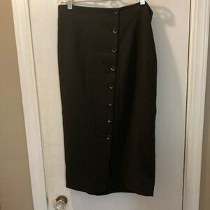 White House Black Market 10 Black MIDI  Pencil Skirt 25-229-1
